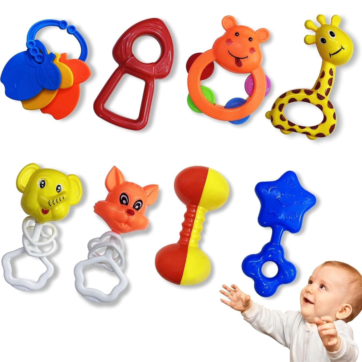 8 Pcs Rattle